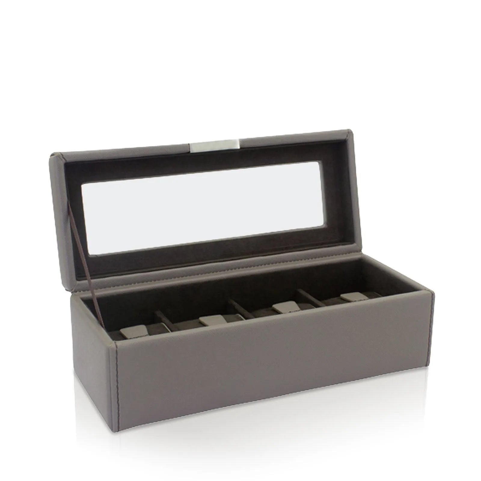Watch Box – Bond Cross Grain 4 Taupe-1-Le Remontoir