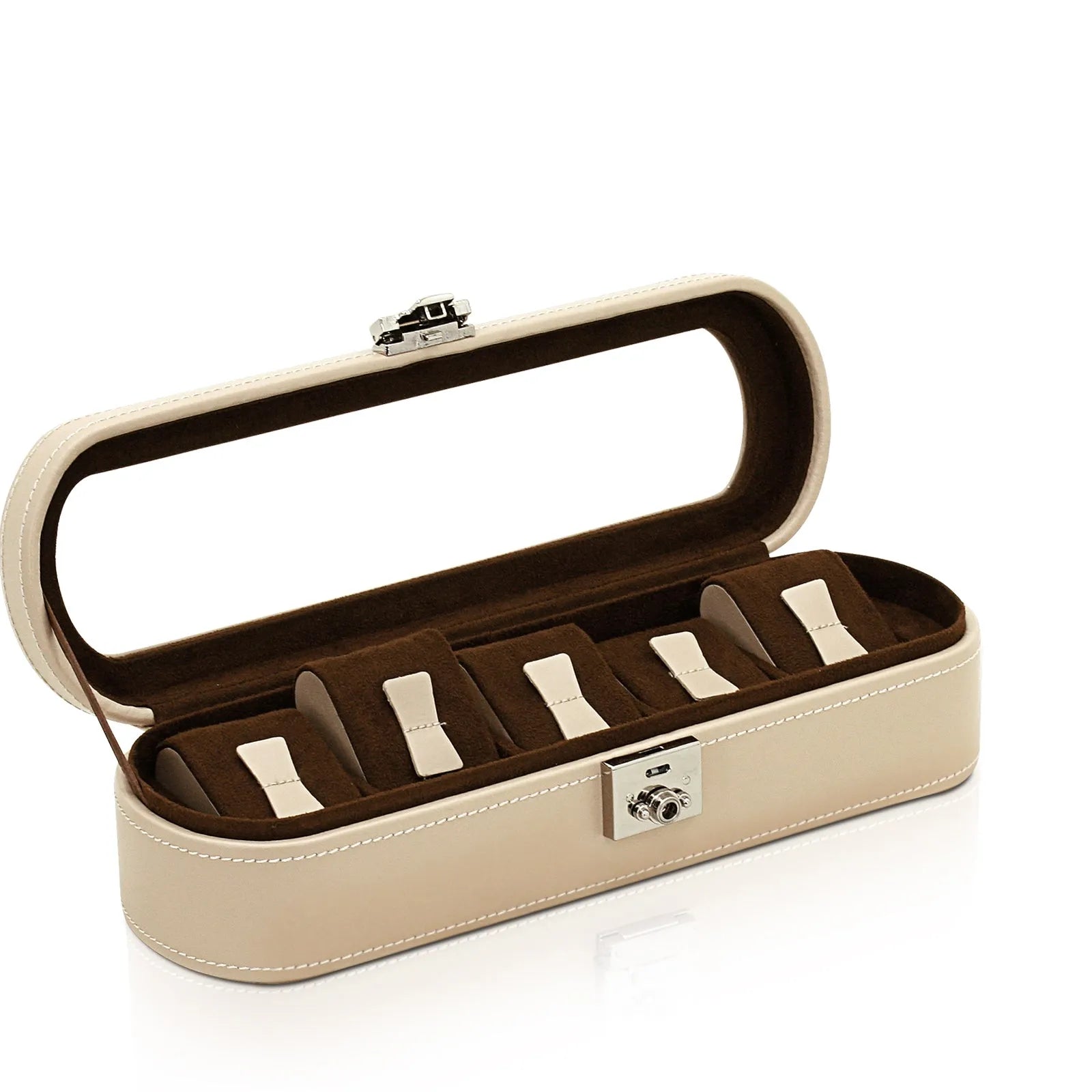 Watch Box – Cordoba 5 Watches Beige-3-Le Remontoir