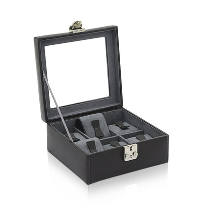 Watch Box – Infinity 6 Black/Anthracite-1-Le Remontoir