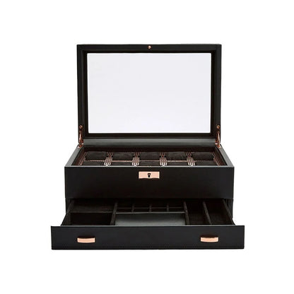 Axis 10-Watch Copper Watch Box with Drawer-2-Le Remontoir