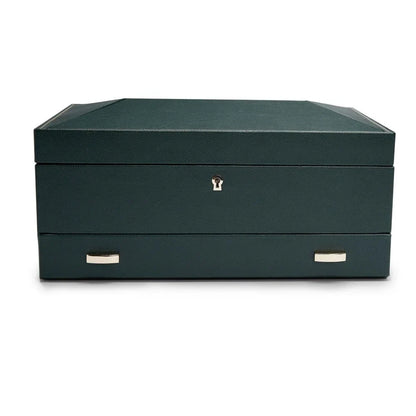 Watch Box - British Racing 10 Green with storage-4-Le Remontoir