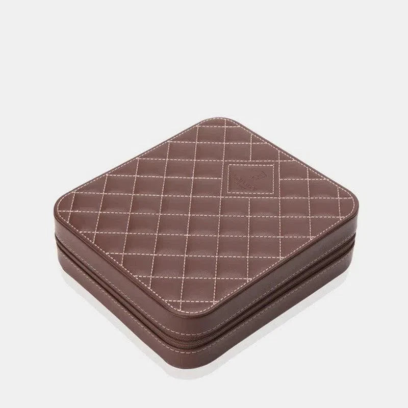 Watch Travel Case - Invia Brown 6-2-Le Remontoir