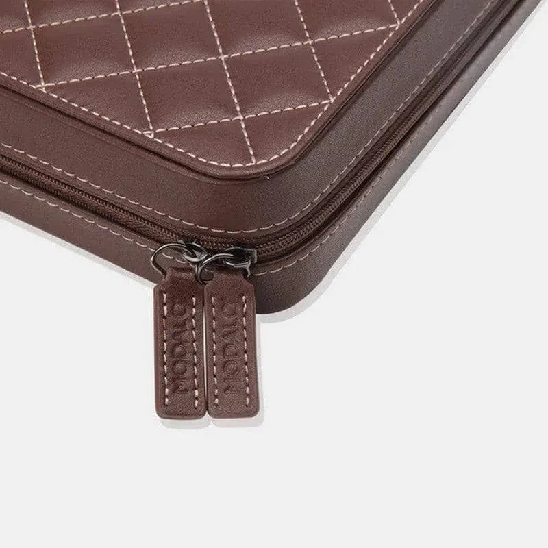 Watch Travel Case - Invia Brown 8-3-Le Remontoir