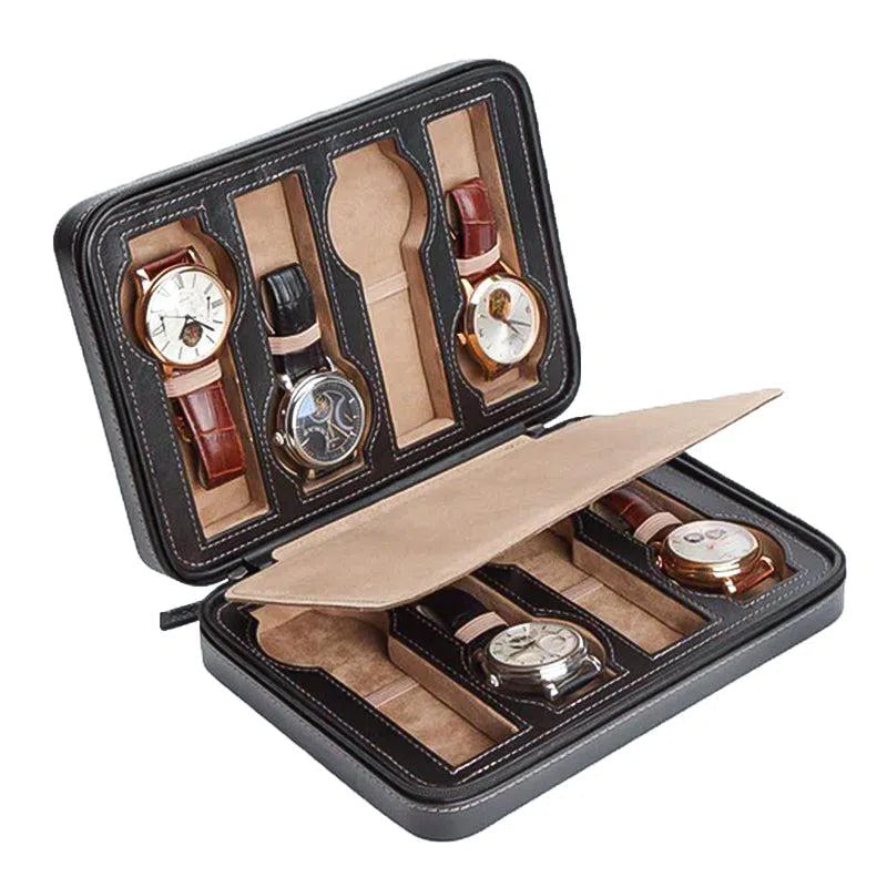 Watch Travel Case - Invia Black 8-1-Le Remontoir