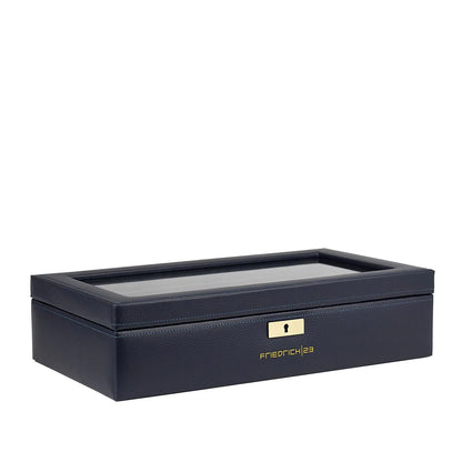 Watch Box - Jumbo Dynasty 8 Watches Blue-3-Le Remontoir