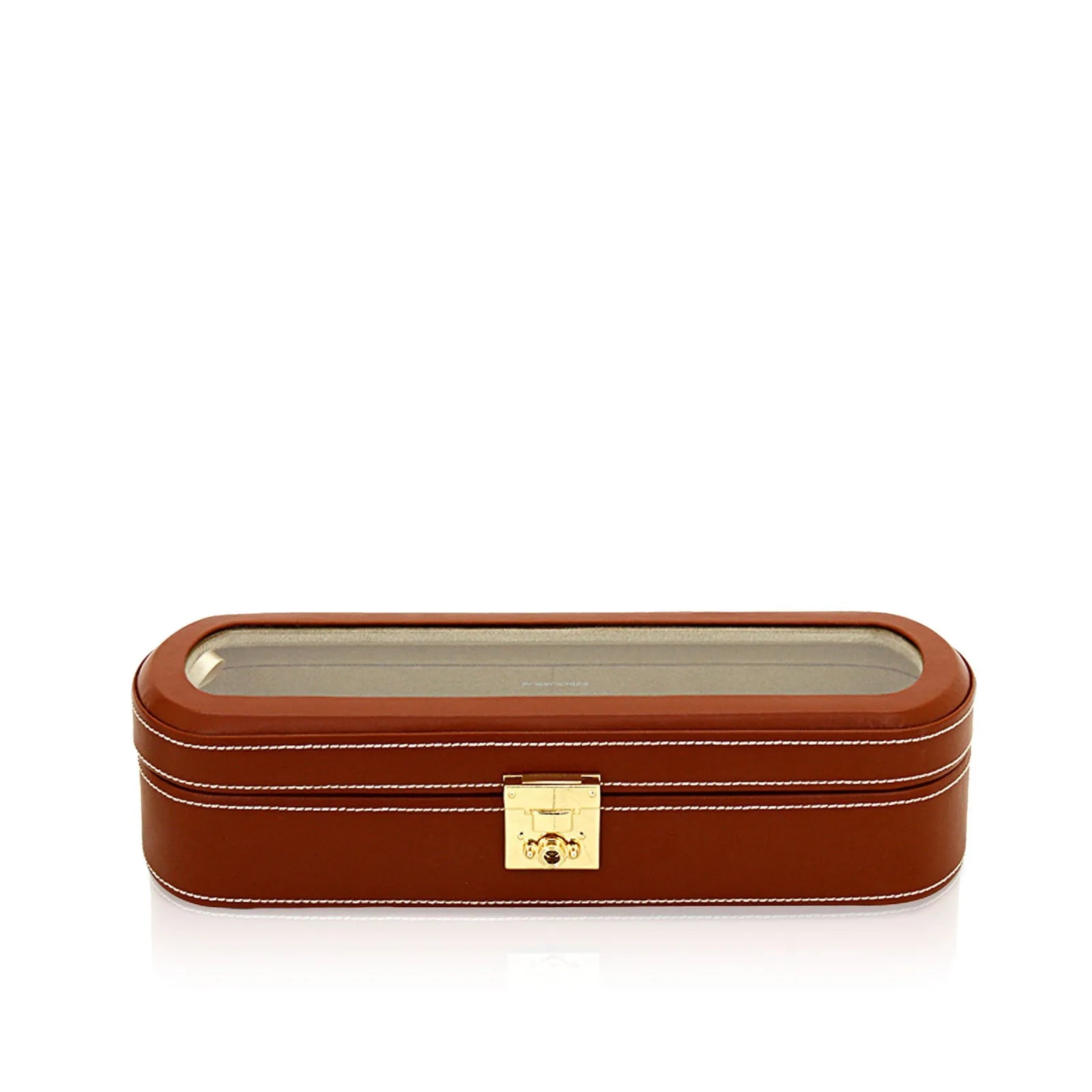 Watch Box – Cordoba Travel Case 5 Watches Brown-1-Le Remontoir