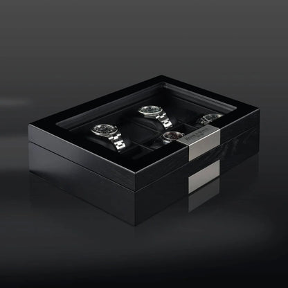 Watch Box - Monterray Satin Black-3-Le Remontoir