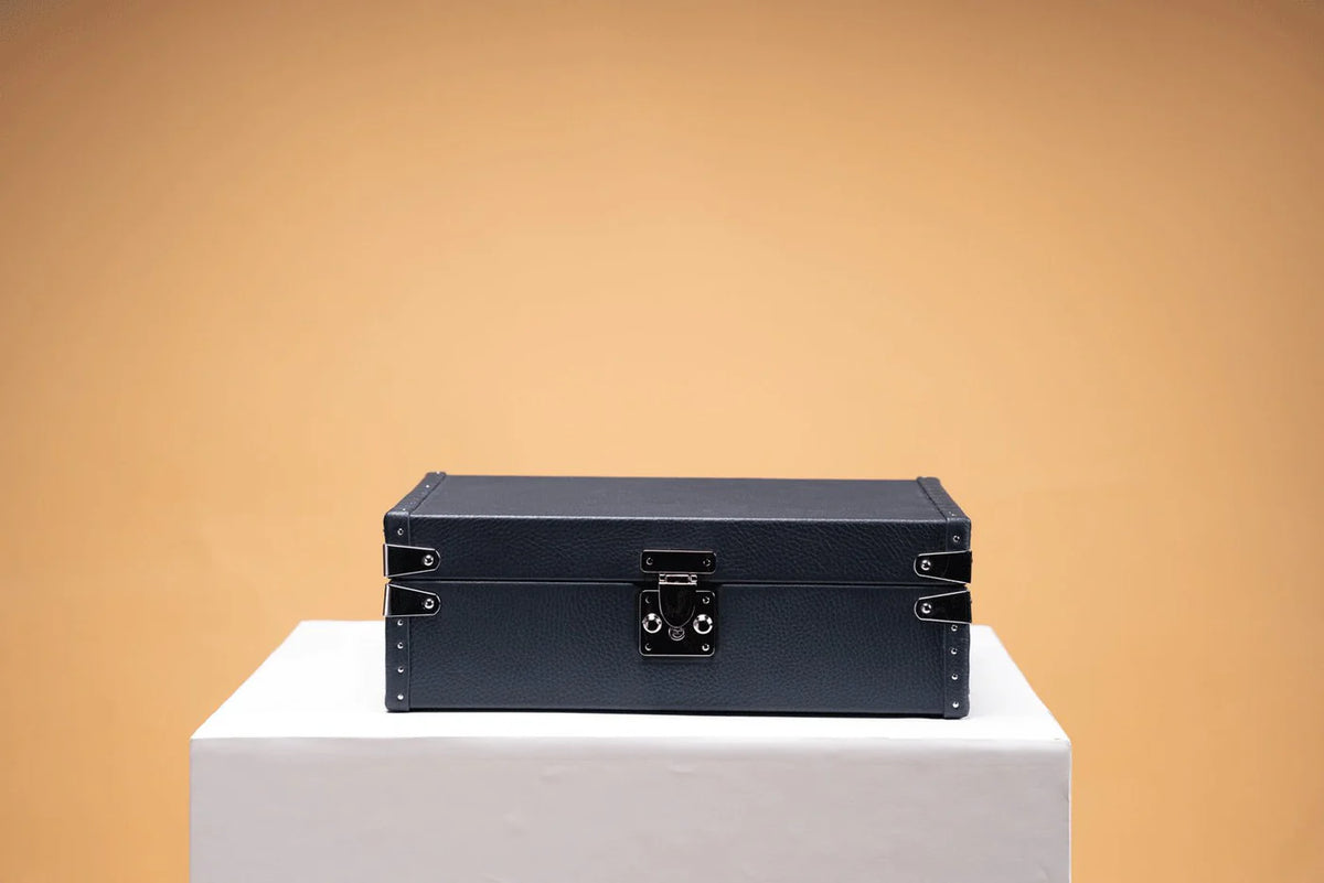 Watch Box - Petra Togo Dark Blue-2-Le Remontoir