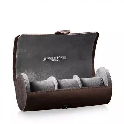 Watch Travel Case - Roll 3 Brown-5-Le Remontoir