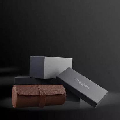 Watch Travel Case - Roll 3 Brown-6-Le Remontoir
