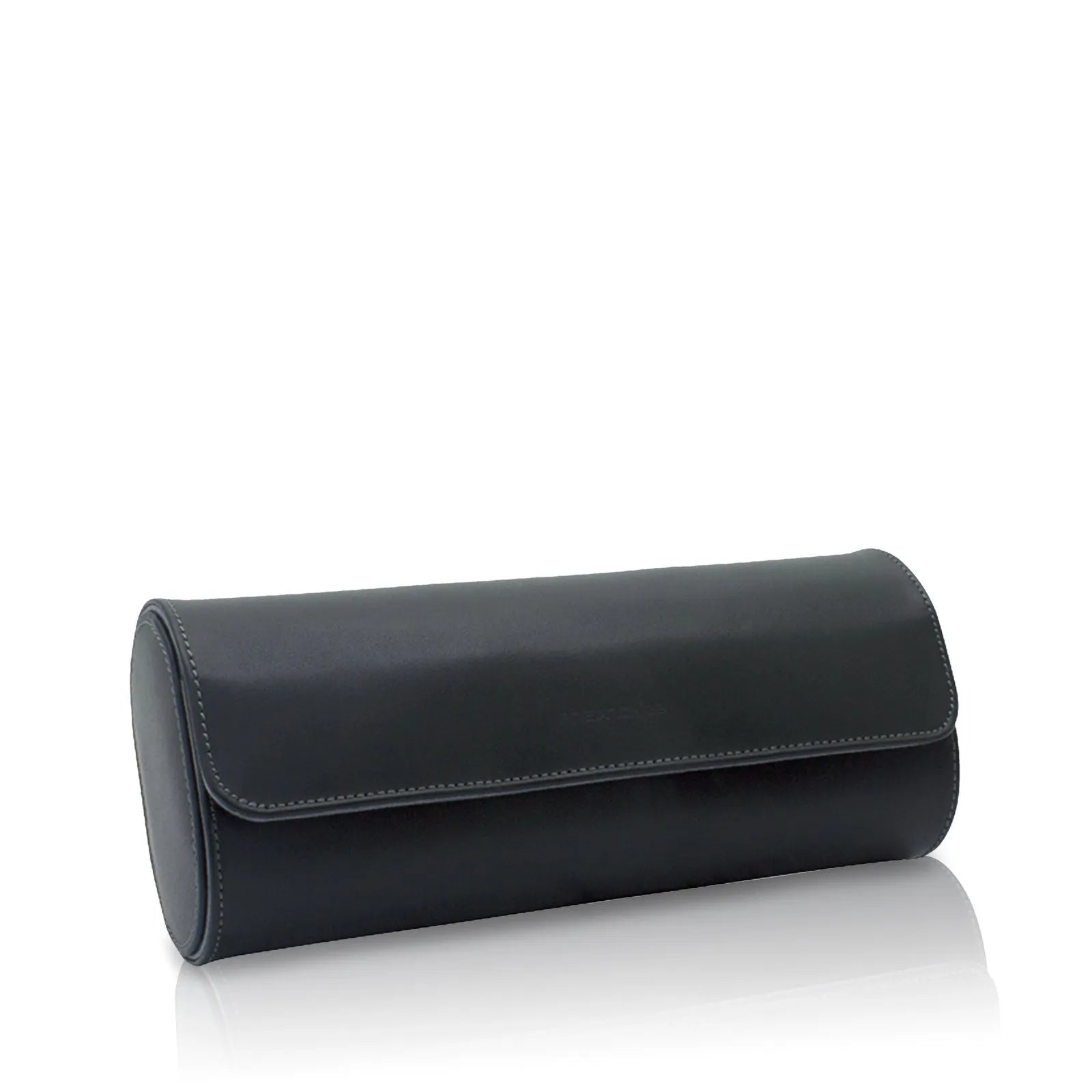 Infinity Leather Watch Roll – 3 Watches – Black-2-Le Remontoir