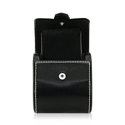 London Roll Watch Case – 1 Watch – Black-1-Le Remontoir