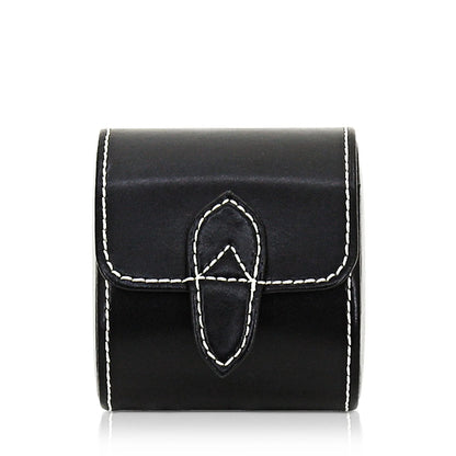 London Roll Watch Case – 1 Watch – Black-2-Le Remontoir