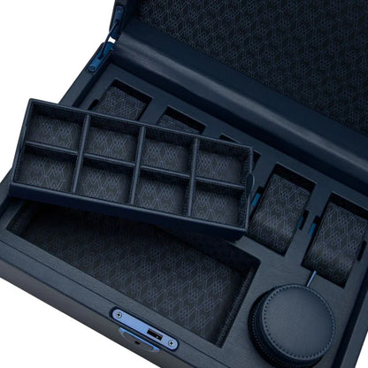Watch Box for 5 Watches – Earth Blue with Storage-4-Le Remontoir