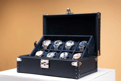 Watch Box - Petra Togo Dark Blue-1-Le Remontoir