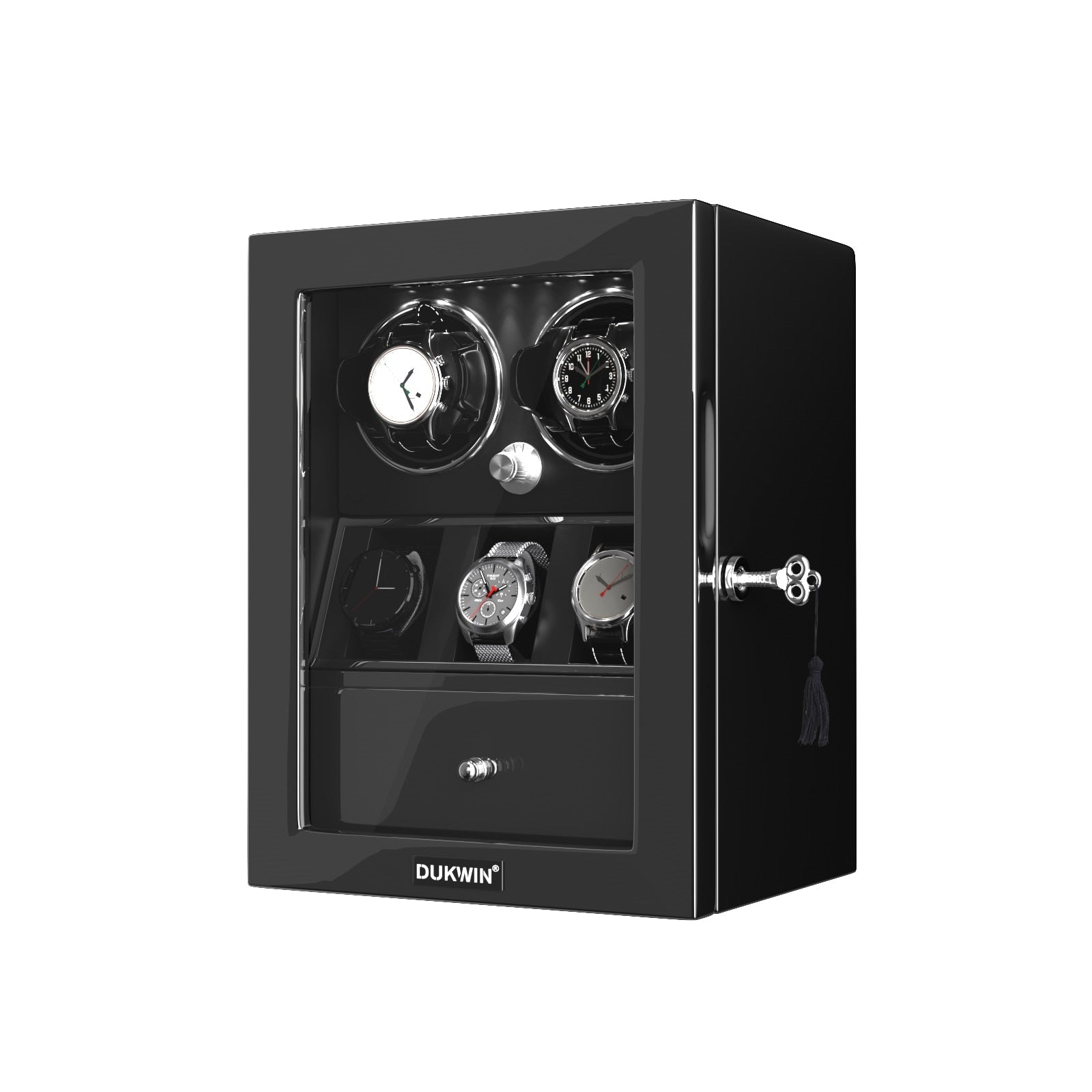 DUKWIN Black Exhibition Watch Winder-1-Le Remontoir