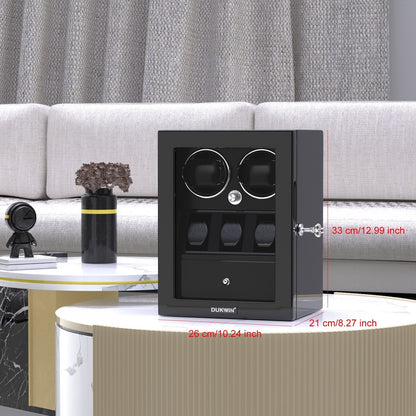 DUKWIN Black Exhibition Watch Winder-2-Le Remontoir