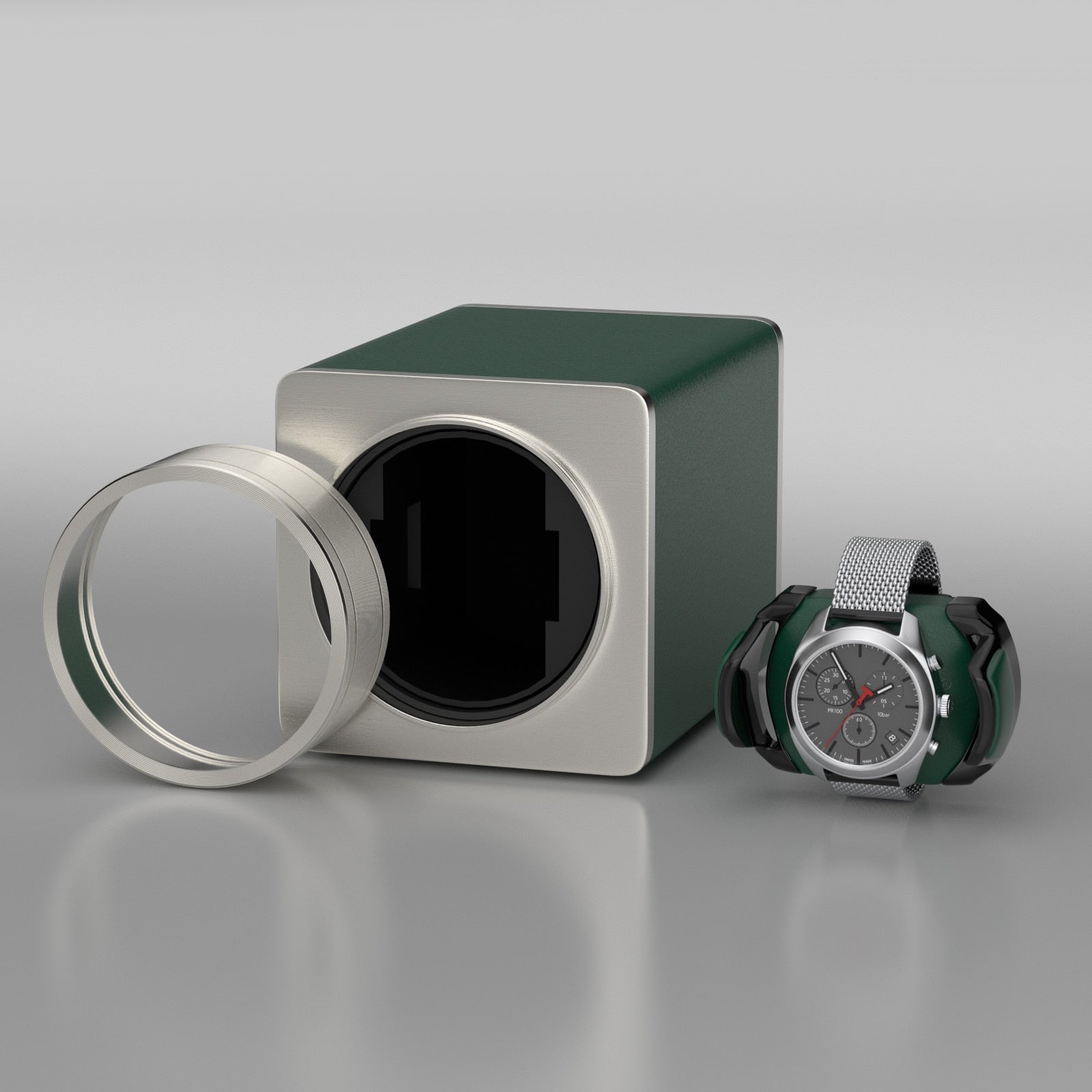 DUKWIN Green Hooker Watch Winder for American Audience-4-Le Remontoir