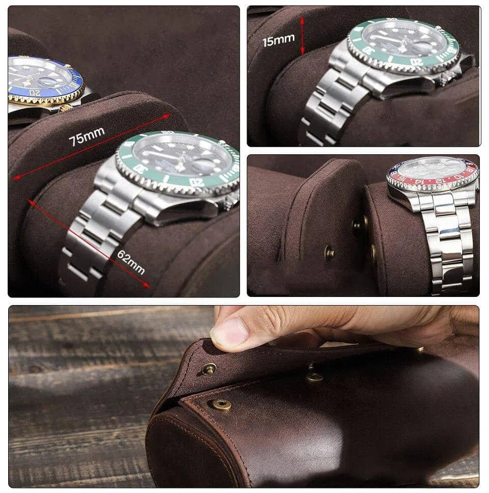 Watch Travel Case - Vintage Sei-4-Le Remontoir