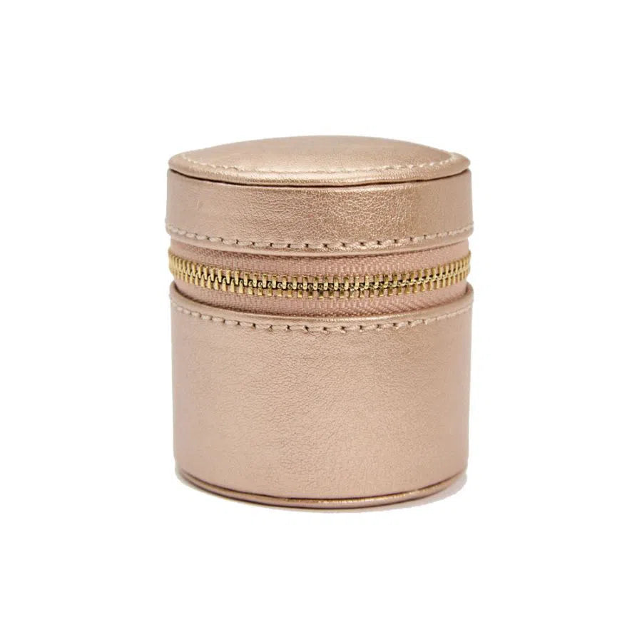 Palermo Double Watch Case with Rose Gold Pouch-4-Le Remontoir