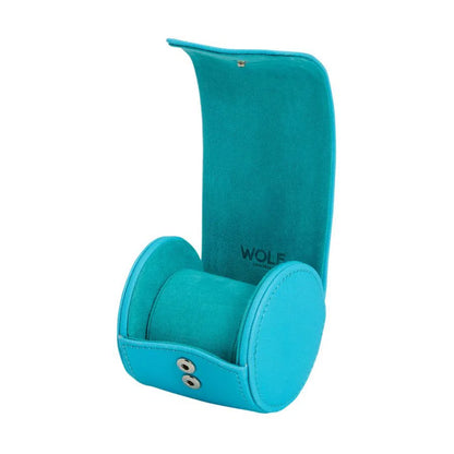 Tutti Frutti Single Watch Case – Turquoise-1-Le Remontoir