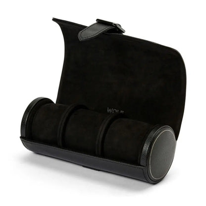 British Racing Triple Watch Case – Black-1-Le Remontoir