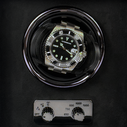 Watch Winder Cube Divan · 1 Watch · Onyx Black