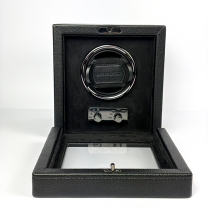 Watch Winder Cube Divan · 1 Watch · Onyx Black