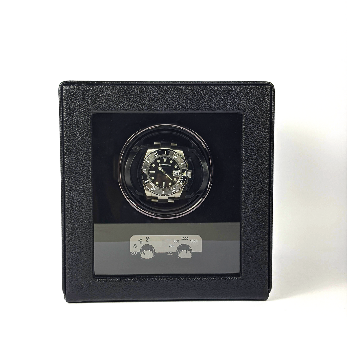 Watch Winder Cube Divan · 1 Watch · Onyx Black