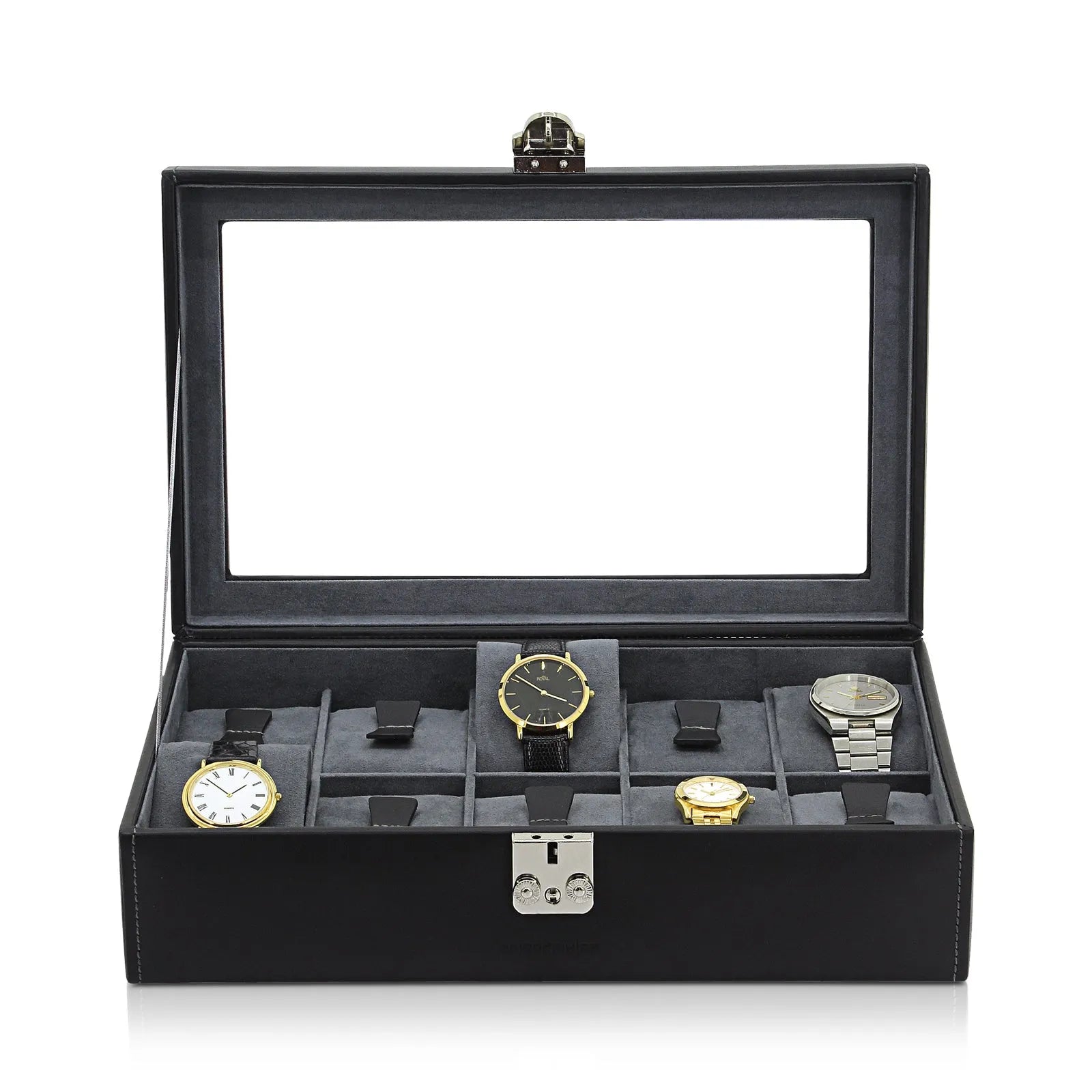 Watch Box – Infinity 10 Black/Anthracite-3-Le Remontoir