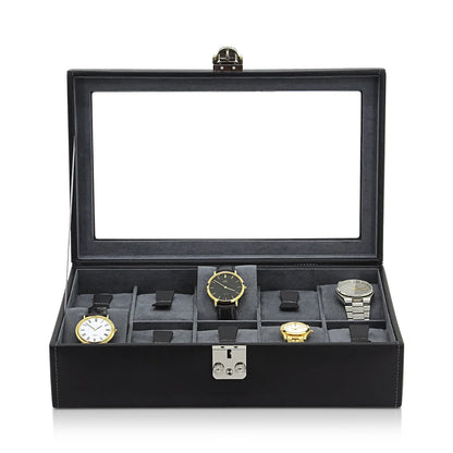 Watch Box – Infinity 10 Black/Anthracite-3-Le Remontoir