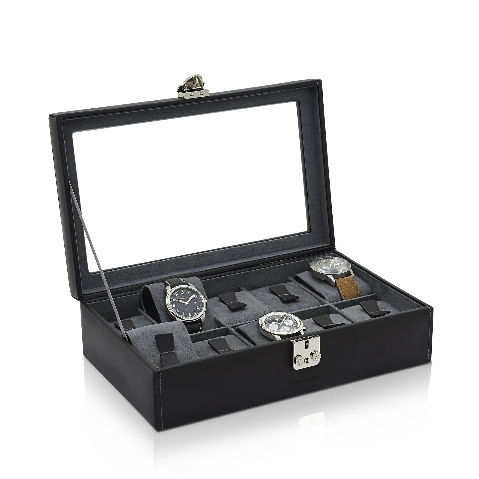 Watch Box – Infinity 10 Black/Anthracite-1-Le Remontoir