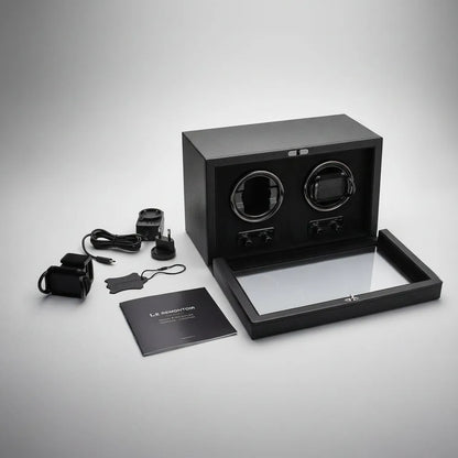 Cube Divan Watch Winder · 2 Watches · Onyx Black