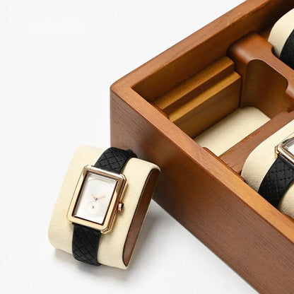 Watch Box - Rustic Chestnut with Lock-3-Le Remontoir