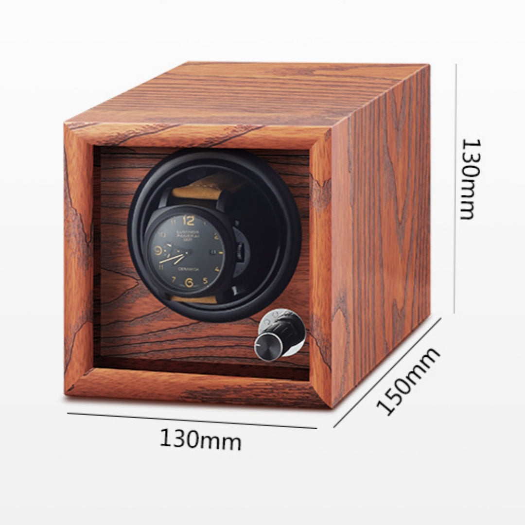 Full Wood Walnut Solo Watch Winder-2-Le Remontoir