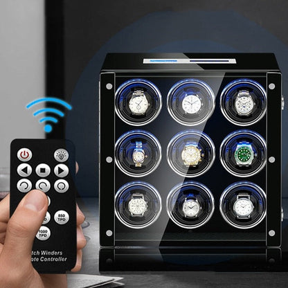 Premium Brown 4-Slot Automatic Watch Winder-2-Le Remontoir