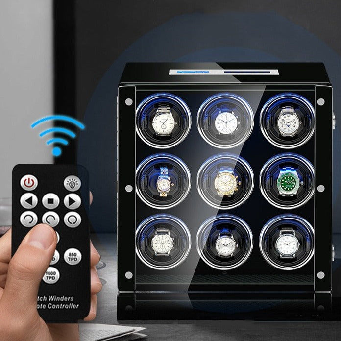 Premium Brown Automatic Watch Winder 2 Slots-2-Le Remontoir