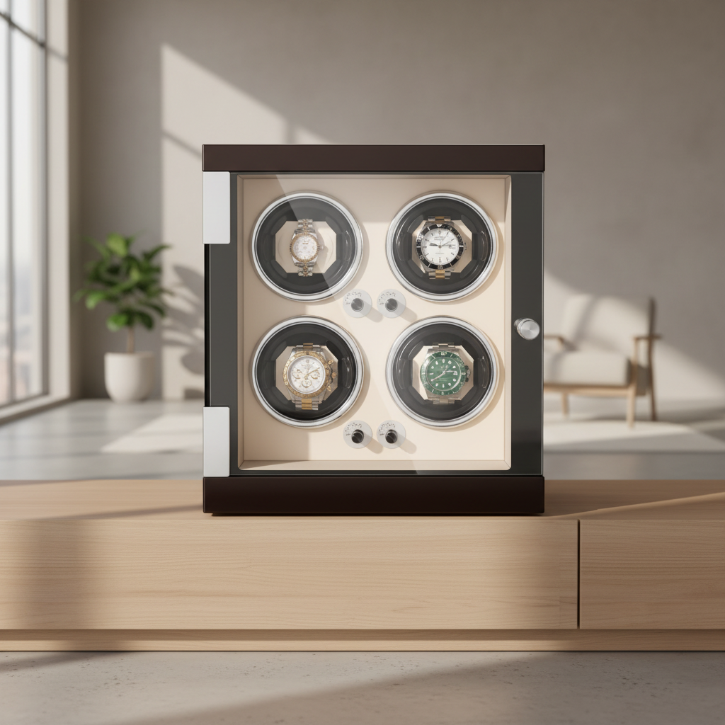 Watch Winder - Classic Cream 4 Watches-2-Le Remontoir