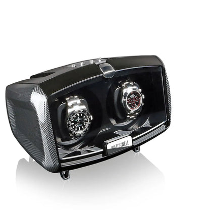 Automatic Watch Winder Luxor – Black/Carbon-1-Le Remontoir