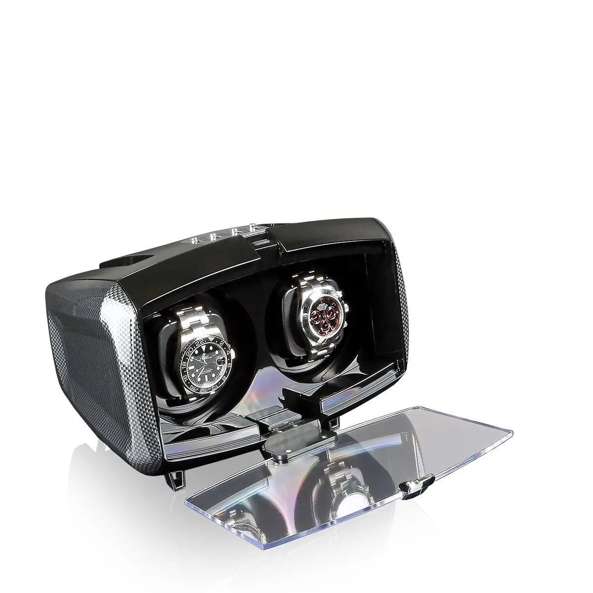 Automatic Watch Winder Luxor – Black/Carbon-2-Le Remontoir