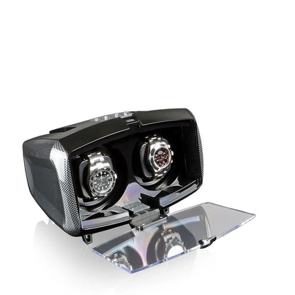 Automatic Watch Winder Luxor – Black/Carbon-2-Le Remontoir