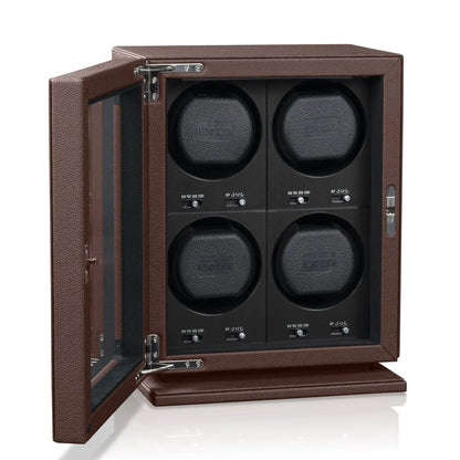 Watch Winder – BLDC-B04 Dark Brown-2-Le Remontoir