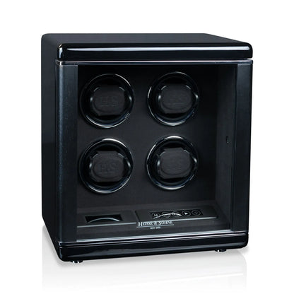 Watch Winder – Chicago 4 Black-2-Le Remontoir