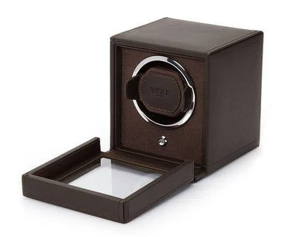 Watch Winder - Cube Cover Brown-4-Le Remontoir