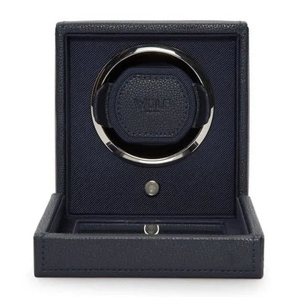 Watch Winder - Cube Cover Navy-1-Le Remontoir