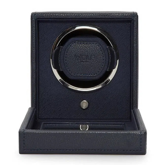 Watch Winder - Cube Cover Navy-1-Le Remontoir