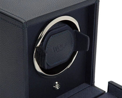 Watch Winder - Cube Cover Navy-6-Le Remontoir