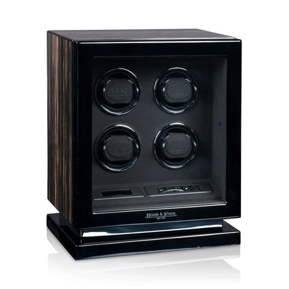 Watch Winder – Rome 4 High-Gloss Ebony-3-Le Remontoir