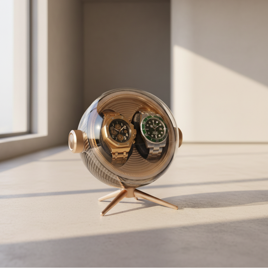 Watch Winder - Tripod Duo Carbon Fiber