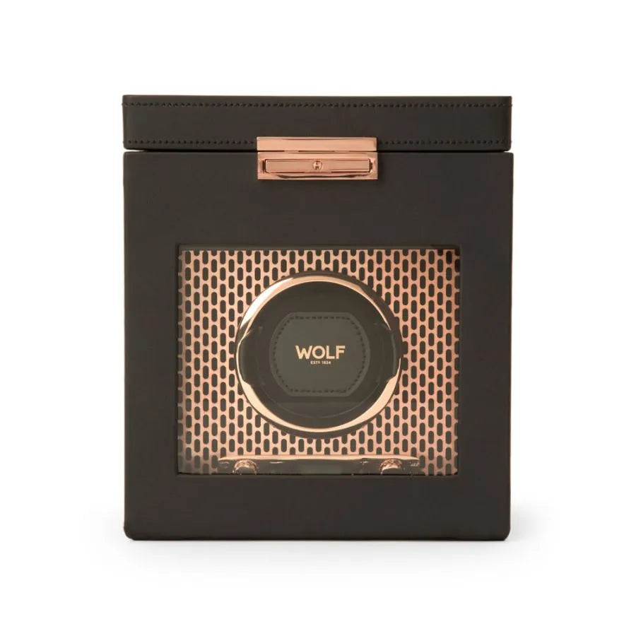Single Axis Watch Winder with Storage – Copper-3-Le Remontoir